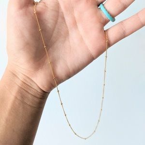 Dainty Gold Satellite Necklace